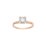 14K Yellow And White Gold Diamond Ring