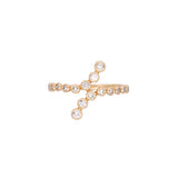 14K Yellow Gold Bezel Set Diamond Ring