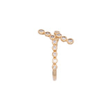 14K Yellow Gold Bezel Set Diamond Ring