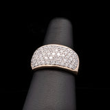 14K Yellow Gold Wide 1.26ctw Diamond Band