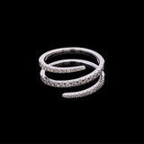 14K White Gold Diamond Wrap Ring