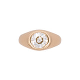 18K Yellow Gold Bezel Set Old European Cut Diamond Ring
