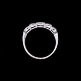 18K White Gold Five Stone 0.75ctw Diamond Ring