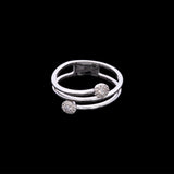 14K White Gold Diamond Ring