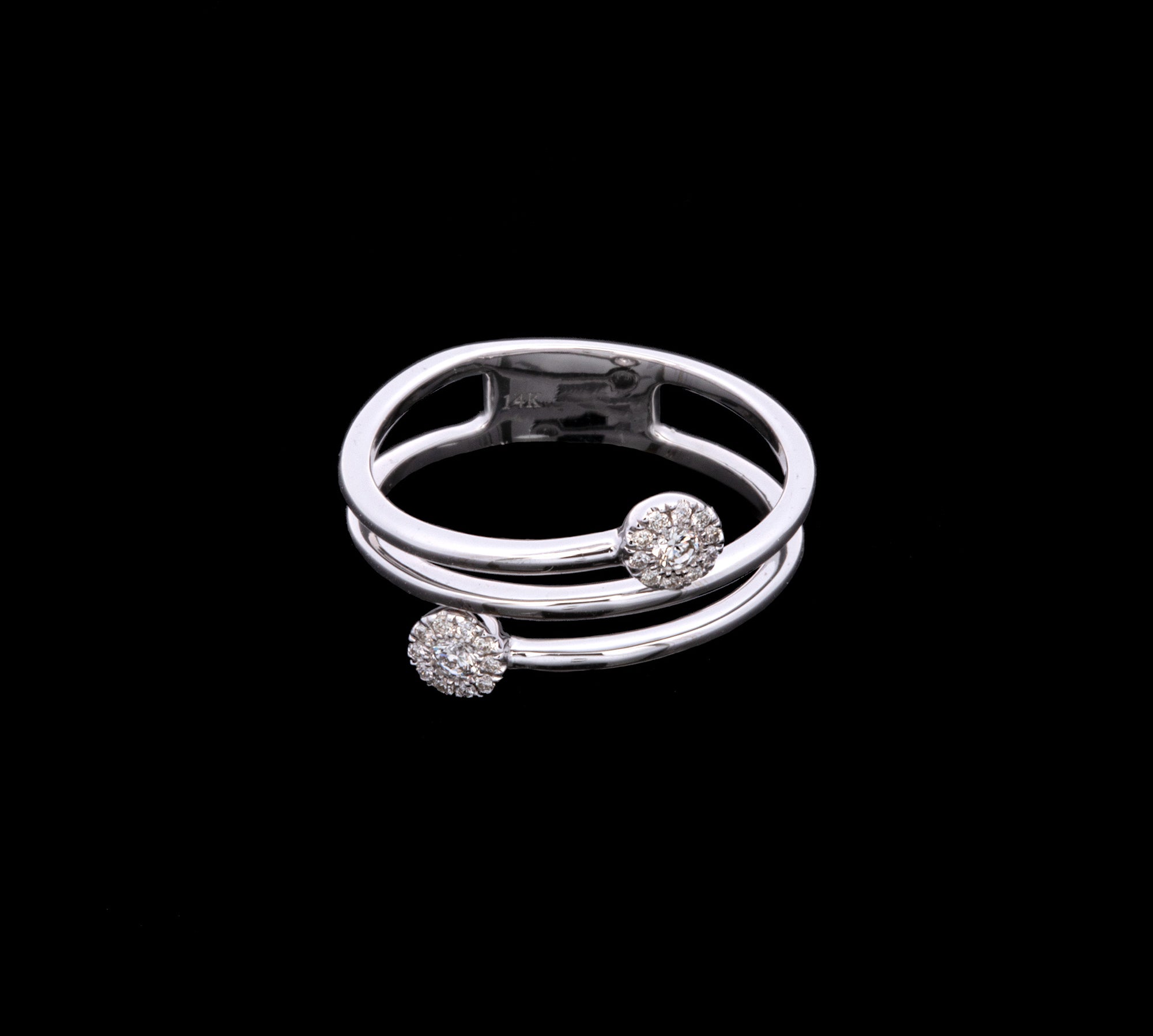 14K White Gold Diamond Ring