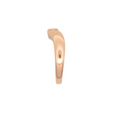 18K Yellow Gold Cartier Triandre Bezel Set Diamond Solitaire V-Shaped Ring