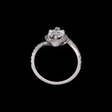 Platinum Marquise Cut Diamond Halo Ring