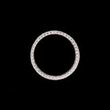 18K Yellow And White Gold Wide Filigree Eternity Band With Yellow And White Diamonds