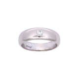 22K White Gold Diamond Men's Ring
