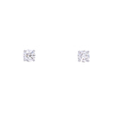 14K White Gold 0.80ctw Diamond Studs Earrings