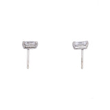18K White Gold Oval 0.34ctw Diamond Stud Earrings