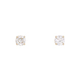 14K Yellow Gold Four-Prong 1.78ctw Diamond Stud Earrings