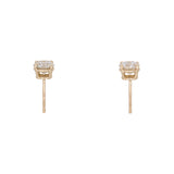 14K Yellow Gold Four-Prong 1.78ctw Diamond Stud Earrings