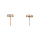 14K Yellow Gold Diamond Cluster Stud Earring