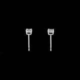 14K White Gold Four Prong 0.39ctw Diamond Stud Earrings