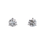 Platinum Martini Set 3.01ctw Diamond Stud Earrings