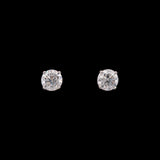 14K White Gold 1.60ctw Round Brilliant Cut Diamond Stud Earrings