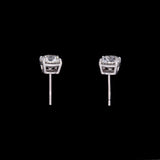 14K White Gold 1.60ctw Round Brilliant Cut Diamond Stud Earrings