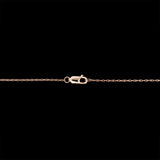 14K Yellow Gold Diamond Evil Eye Necklace, 17 Inches