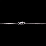 14K White Gold Black And White Diamond Necklace, 16 Inches