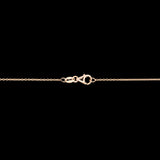 18K Yellow Gold Bezel Set 0.40ctw Diamond Necklace, 18 Inches