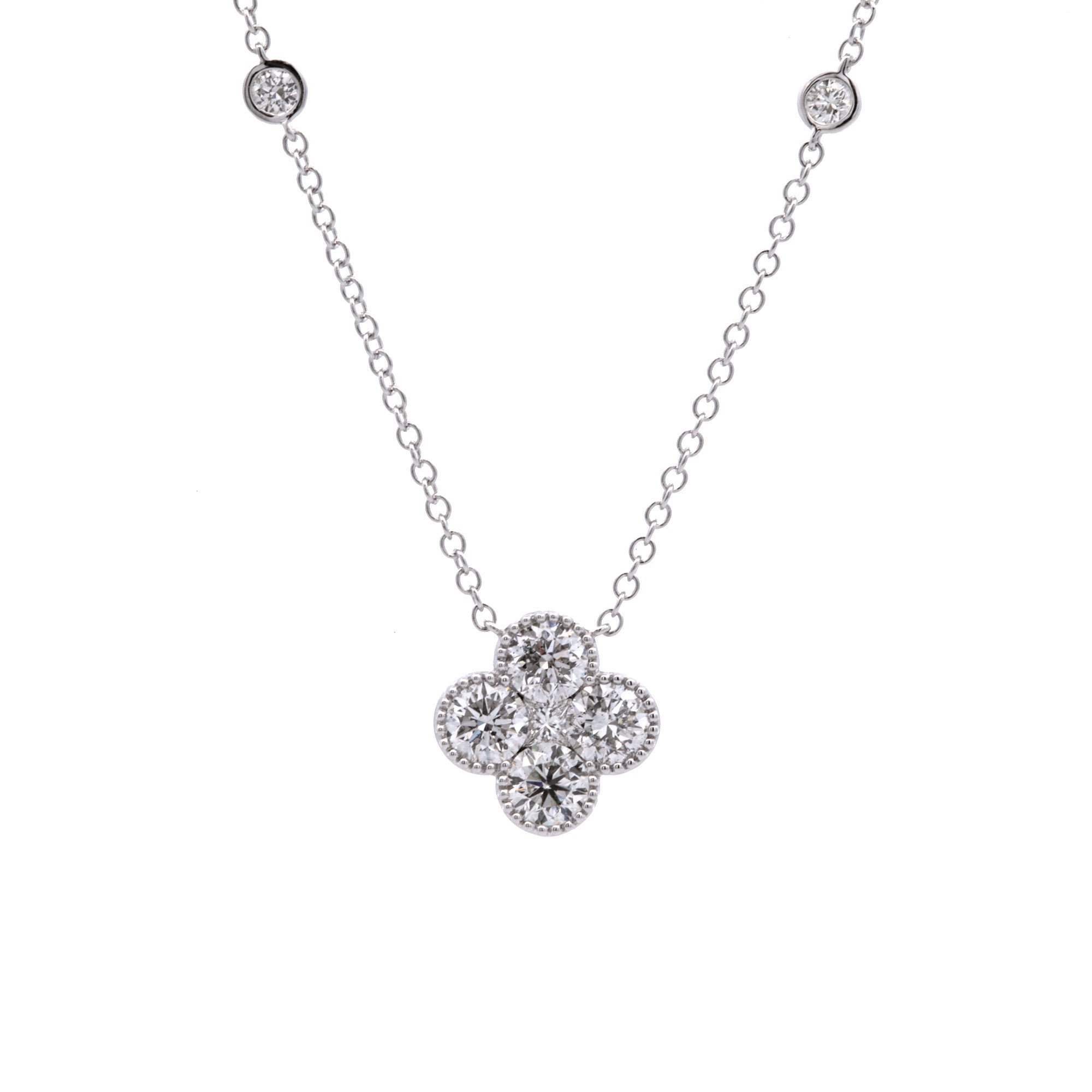 18k White Gold 8 MM Ball Chain Necklace – Exeter Jewelers