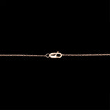 14K Yellow Gold Pave Diamond Disc Necklace, 18 Inches