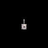 14K White Gold Old Mine Cut 0.30ctw Diamond Charm