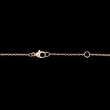 14K Yellow Gold Diamond Clover Pendant With 18 Inch Chain