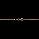18K Yellow Gold Bezel Set Diamond Necklace, 18 Inches