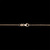 14K Yellow Gold 0.84ctw Bezel Set Diamond Necklace, 18 Inches