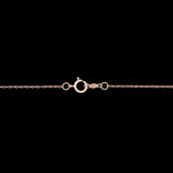 14K Yellow Gold Disc Pendant With Diamond Halo And 18 Inch Chain