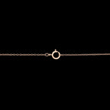 14K Yellow Gold Three Leaf Pave Diamond Pendant With 18 Ich Cable Chain
