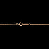 18K Yellow Gold Tiffany & Co. Shell Pendant With Diamond Accent And 18Inch Cable Chain