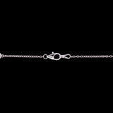 18K White Gold 2.50ctw Diamond Station Necklace, 20 Inches