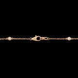 18K Yellow Gold Diamond Station Necklace, 36 Inches