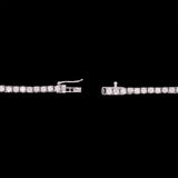 14K White Gold Graduated 7.00ctw Diamond Necklace