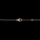 14K Yellow Diamond Station Necklace, 18 Inches With Jump ring At 17.25 And 16.5 Inches