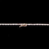 14K Yellow Gold 6.35ctw Diamond Line Necklace, 18 Inches