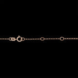 14K Yellow Gold Open Octagon Diamond Necklace, 18 Inches