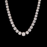 Platinum "Tiffany & Co." 27.00ctw Graduated Diamond Necklace, 15 Inches