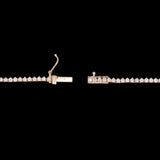 14K Yellow Gold Graduated 5.36ctw Diamond Line Necklace