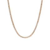 14K Yellow Gold 6.17ctw Diamond Line Necklace