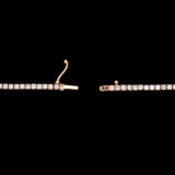 14K Yellow Gold 6.17ctw Diamond Line Necklace