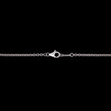 Platinum Marquise And Tapered Baguette Diamond Necklace, 15.5 Inches