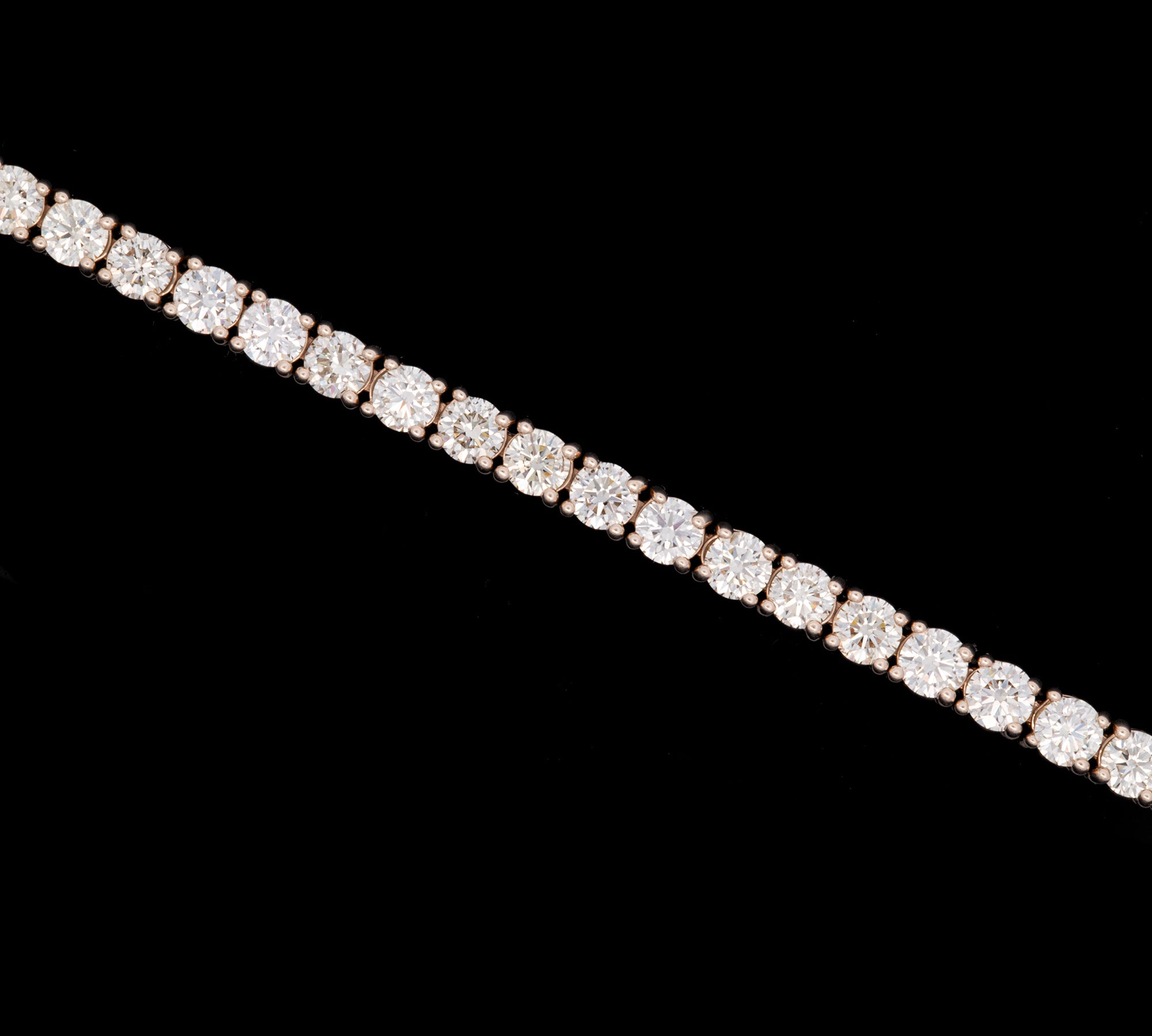 14K Yellow Gold 10.16ctw Diamond Line Bracelet