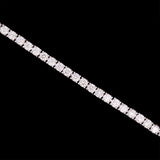 14K Yellow And White Gold 3.00ctw Round Brilliant Cut Diamond Line Bracelet
