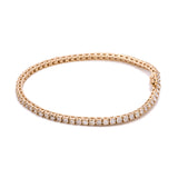 14K Yellow Gold 4.00ctw Diamond Line Bracelet