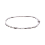 14K White Gold 1.50ctw Round Diamond Tennis Bracelet, 7 Inches