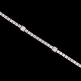 18K White Gold Diamond Line Bracelet